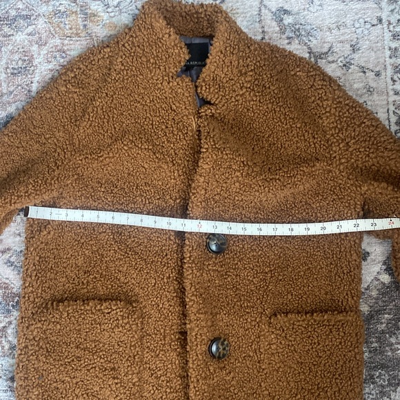 Banana Republic Teddy Car Coat in Toasted size S plush and lined - Picture 11 of 16